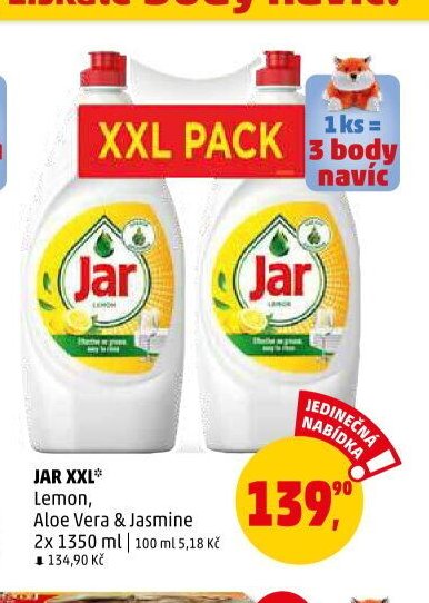 JAR XXL Lemon, Aloe Vera & Jasmine 2x 1350 ml