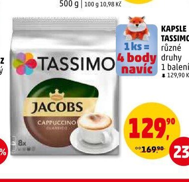 Kapsle Tassimo různé druhy