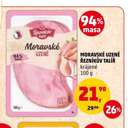 MORAVSKÉ UZENÉ ŘEZNÍKŮV TALÍŘ 100 g
