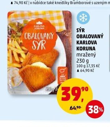 SÝR OBALOVANÝ KARLOVA KORUNA
