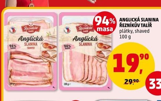 ANGLICKÁ SLANINA ŘEZNÍKŮV TALÍŘ