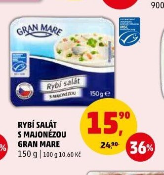 RYBÍ SALÁT S MAJONÉZOU GRAN MARE