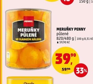 MERUŇKY PENNY půlené
