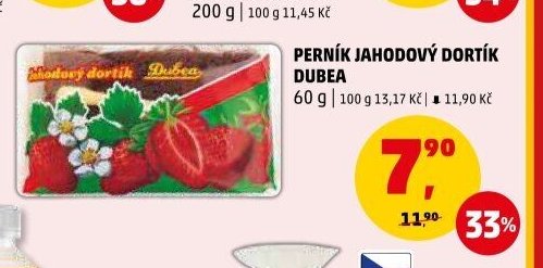 PERNÍK JAHODOVÝ DORTÍK DUBEA