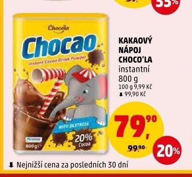 KAKAOVÝ NÁPOJ CHOCO'LA instantní