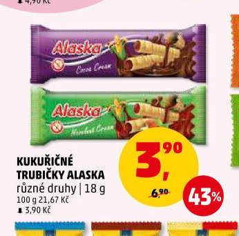 Kukuřičné trubičky Alaska