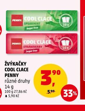 Žvýkačky Cool Clace Penny