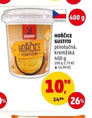 Hořčice Gustito 400 g