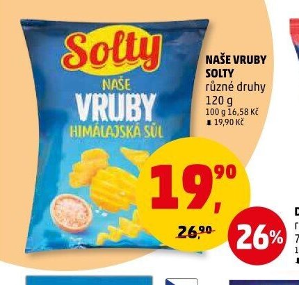 NAŠE VRUBY SOLTY různé druhy 120 g