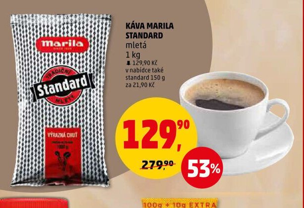 KÁVA MARILA STANDARD mletá