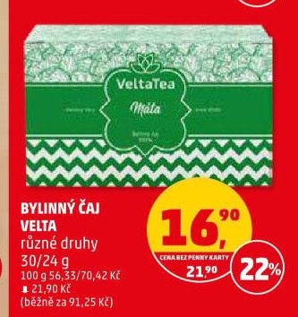 BYLINNÝ ČAJ VELTA různé druhy