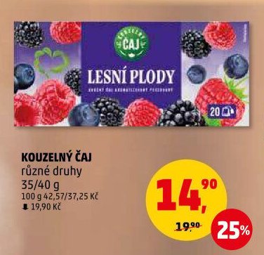 KOUZELNÝ ČAJ různé druhy