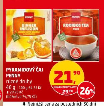 PYRAMIDOVÝ ČAJ PENNY různé druhy