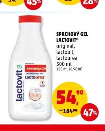 SPRCHOVÝ GEL LACTOVIT original, lactooil, lactourea