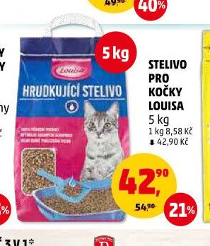 Hrudkující stelivo pro kočky Louisa 5 kg