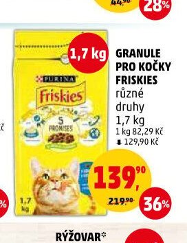 Granule pro kočky Friskies 1,7 kg