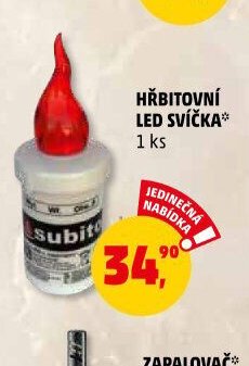 Hřbitovní LED svíčka 1 ks