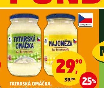 TATARSKÁ OMÁČKA, MAJONÉZA KARLOVA KORUNA