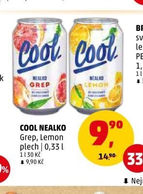 COOL NEALKO Grep, Lemon plech 0,33 l