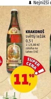 KRAKONOŠ světlý ležák 0,5 l