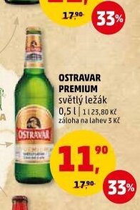 OSTRAVAR PREMIUM světlý ležák 0,5 l