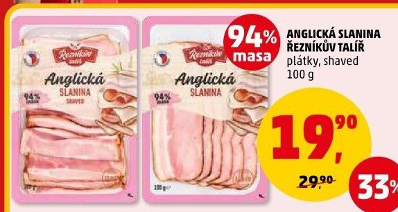 Anglická slanina Řezníkův talíř