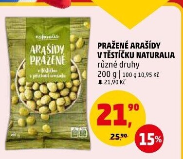 Arašídy v těstíčku Naturalia