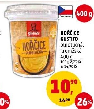 Hořčice plnotučná Gustito