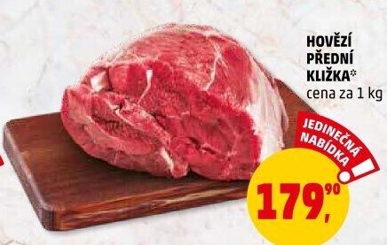 Hovězí přední bez kosti - kližka