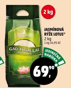 Jasmínová rýže Lotus Rice