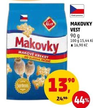 Krekry makovky Vest