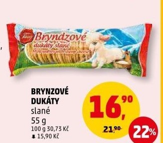 Oplatky brynzové dukáty Tina