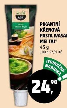 Pasta křenová pikantní wasabi Mei Tai Asia