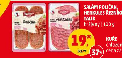 Salám Poličan Řezníkův talíř