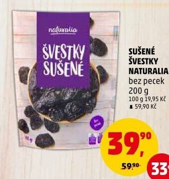 Švestky sušené Naturalia