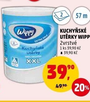 Utěrky kuchyňské 2vrstvé XXL Wippy