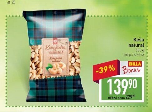 Kešu natural