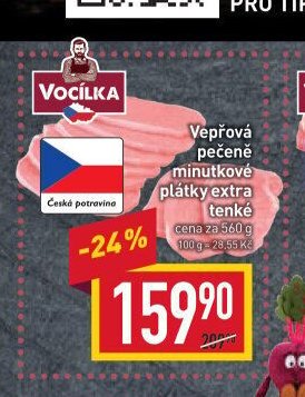 Vepřová pečeně minutkové plátky extra tenké