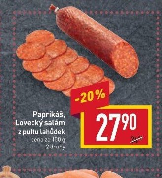 Paprikáš, Lovecký salám