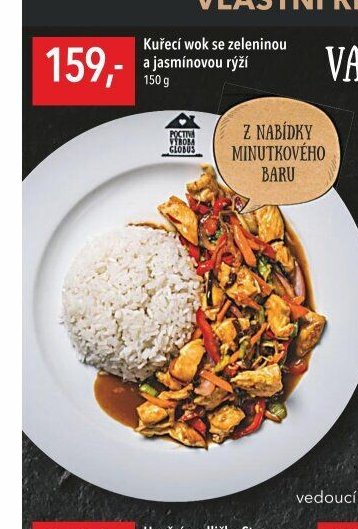 Kuřecí wok se zeleninou a jasmínovou rýží