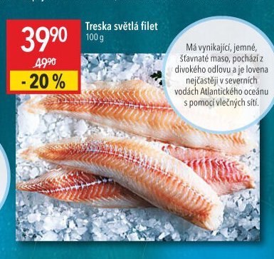 Treska světlá filet