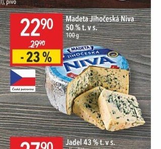 Madeta Jihočeská Niva 50 % t. v s.