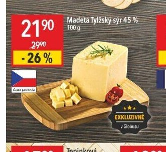 Madeta Tylžský sýr 45 %