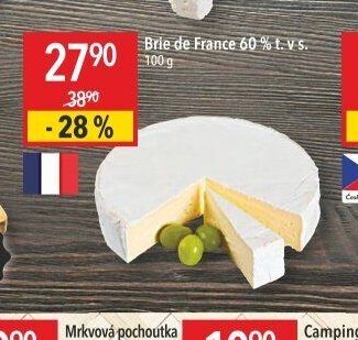 Brie de France 60 % t. v s.