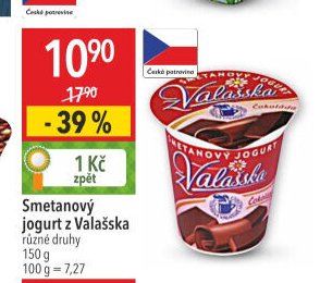 Smetanový jogurt z Valašska