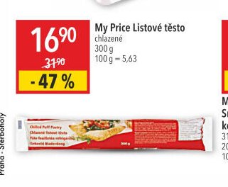 My Price Listové těsto