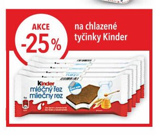 Kinder Mléčný řez
