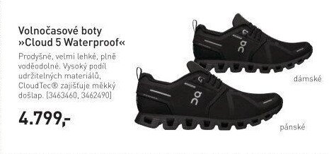 Pánská volnočasová obuv Cloud 5 Waterproof On Running