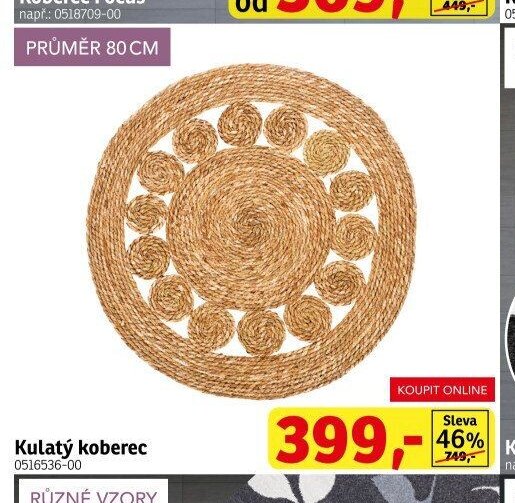 Kulatý koberec - ASKO akcniletaky.com