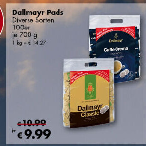 Kávové pody Dallmayr
